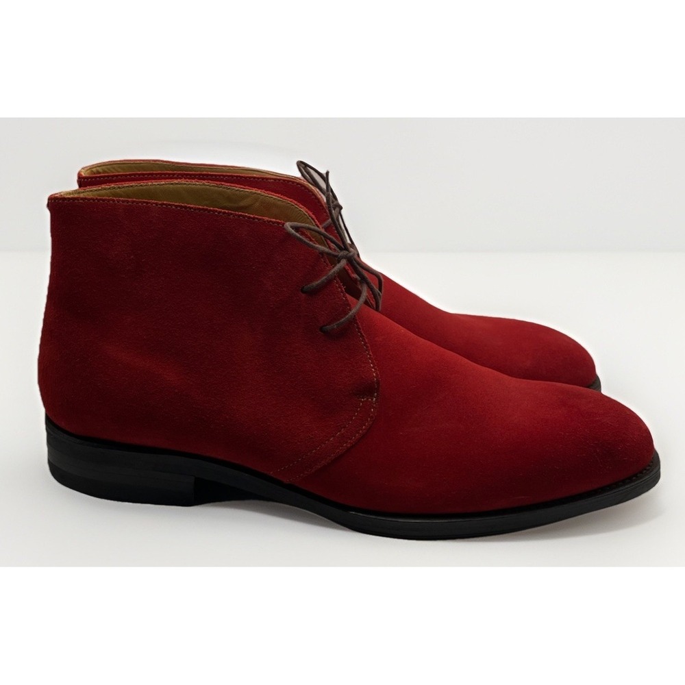 Russell & Bromley‎ London Red Suede Chukka Ankle Boots Men's Size 11